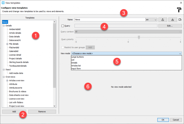 Configure view templates – Marketingmanager